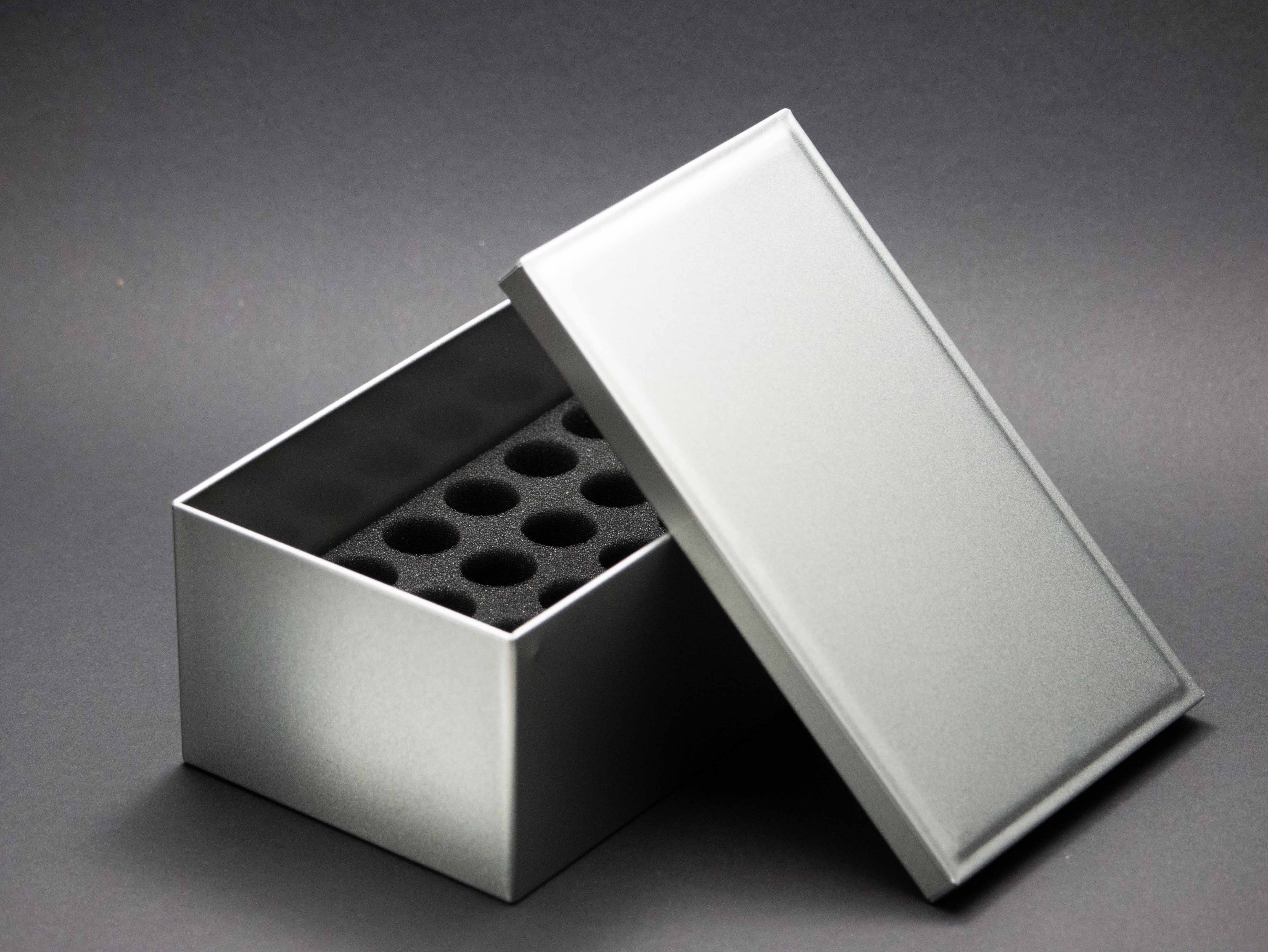 Aluminiumbox mit Schaumstoffinlays