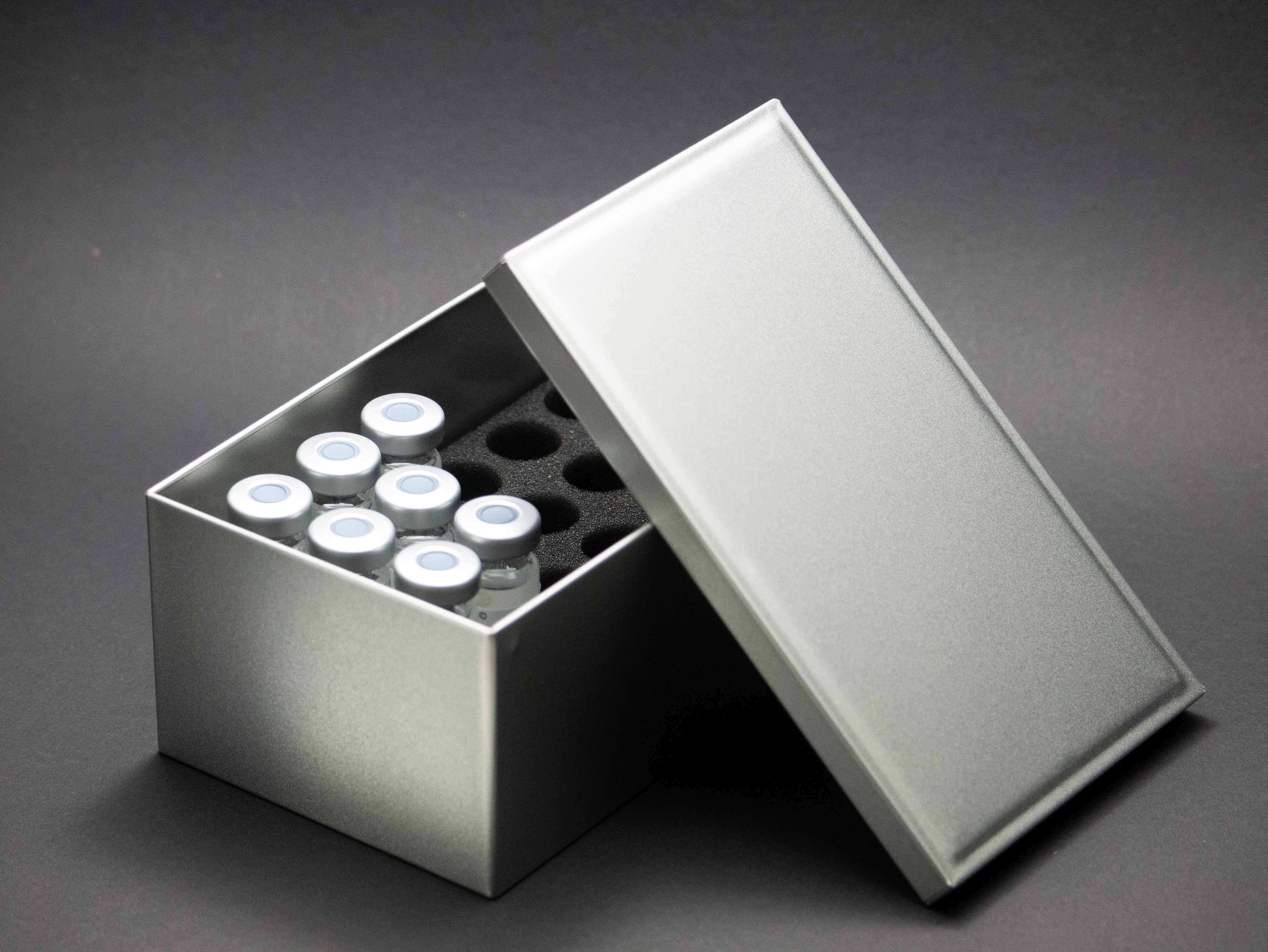 Aluminum box with foam inlays