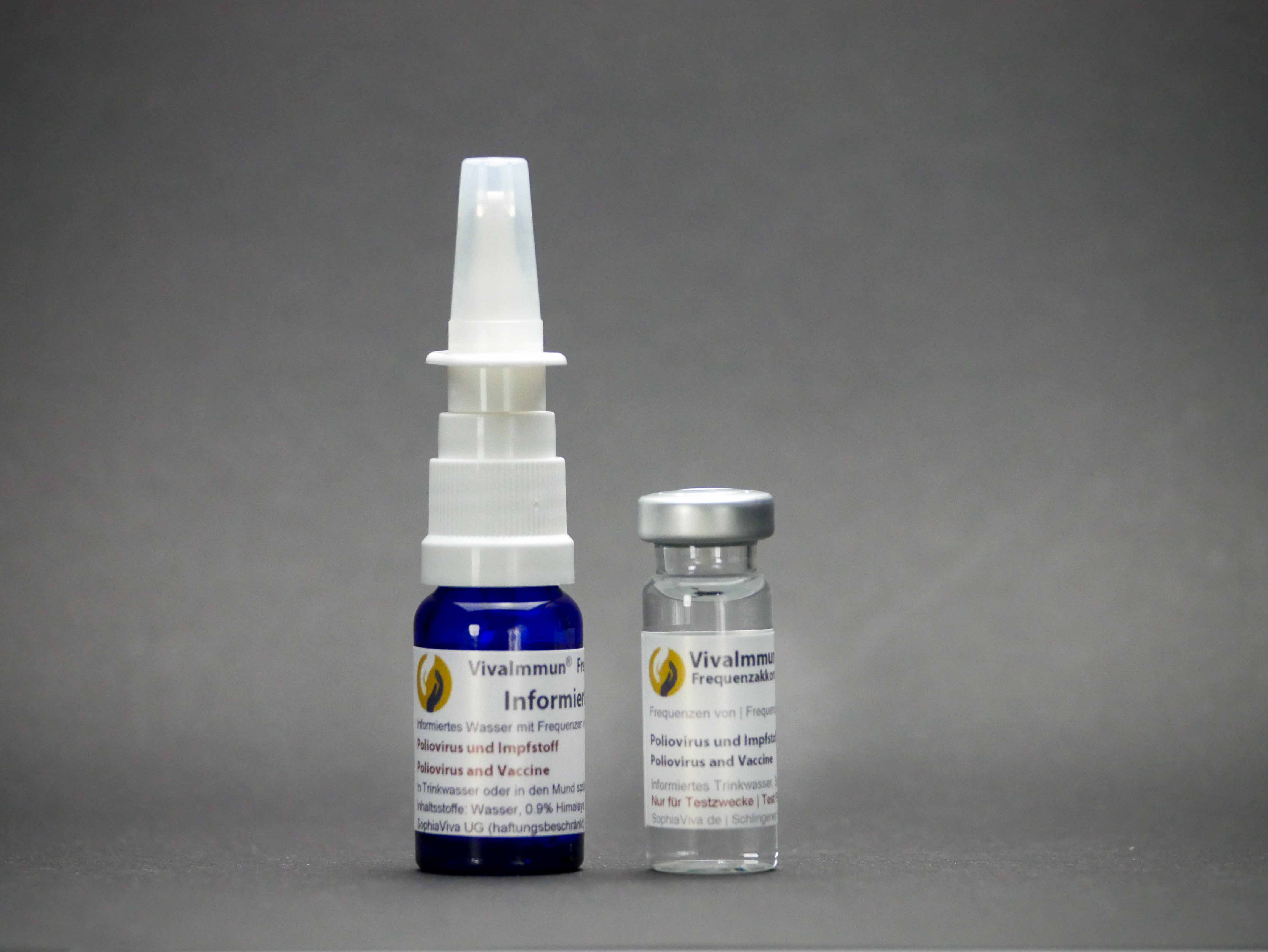 Poliovirus und Impfstoff Frequenzakkord