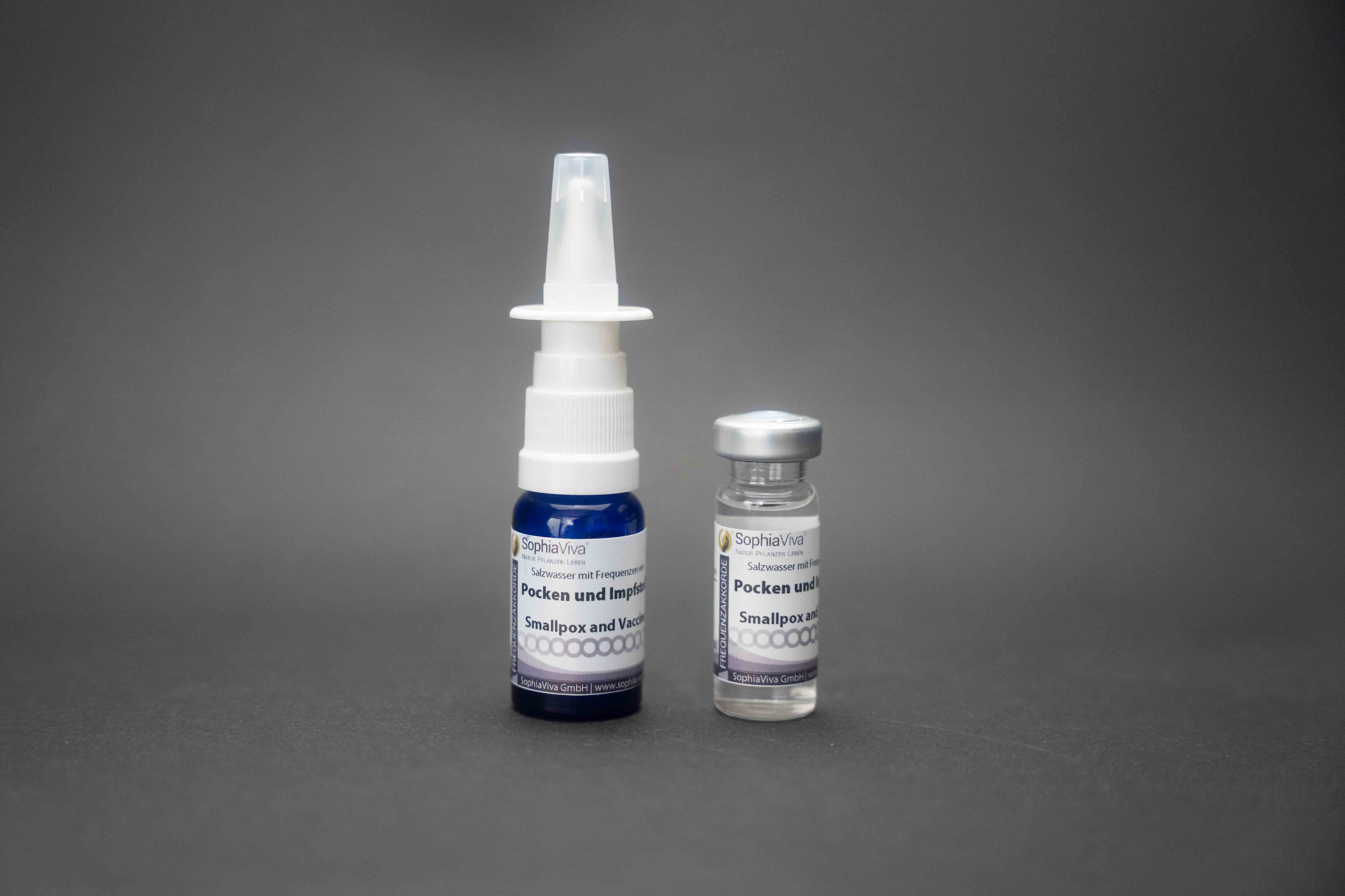 Pocken und Impfstoff Frequenzakkord